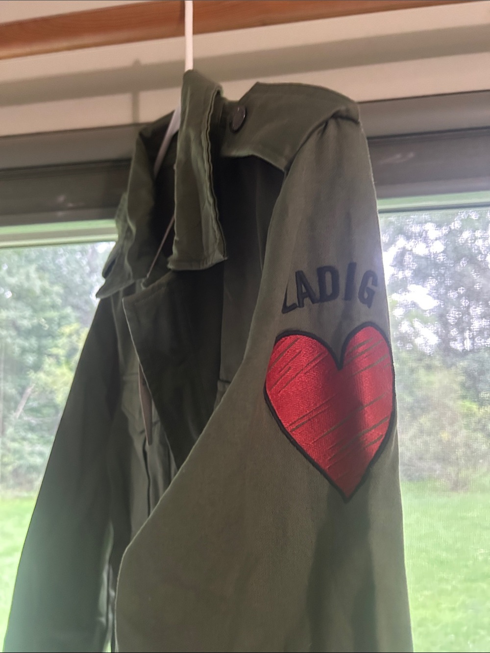 Zadig & Voltaire Kayak Heart Jacket NWT Size Large